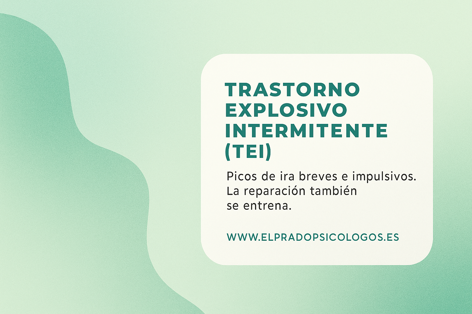 Definición de el trastorno explosivo intermitente