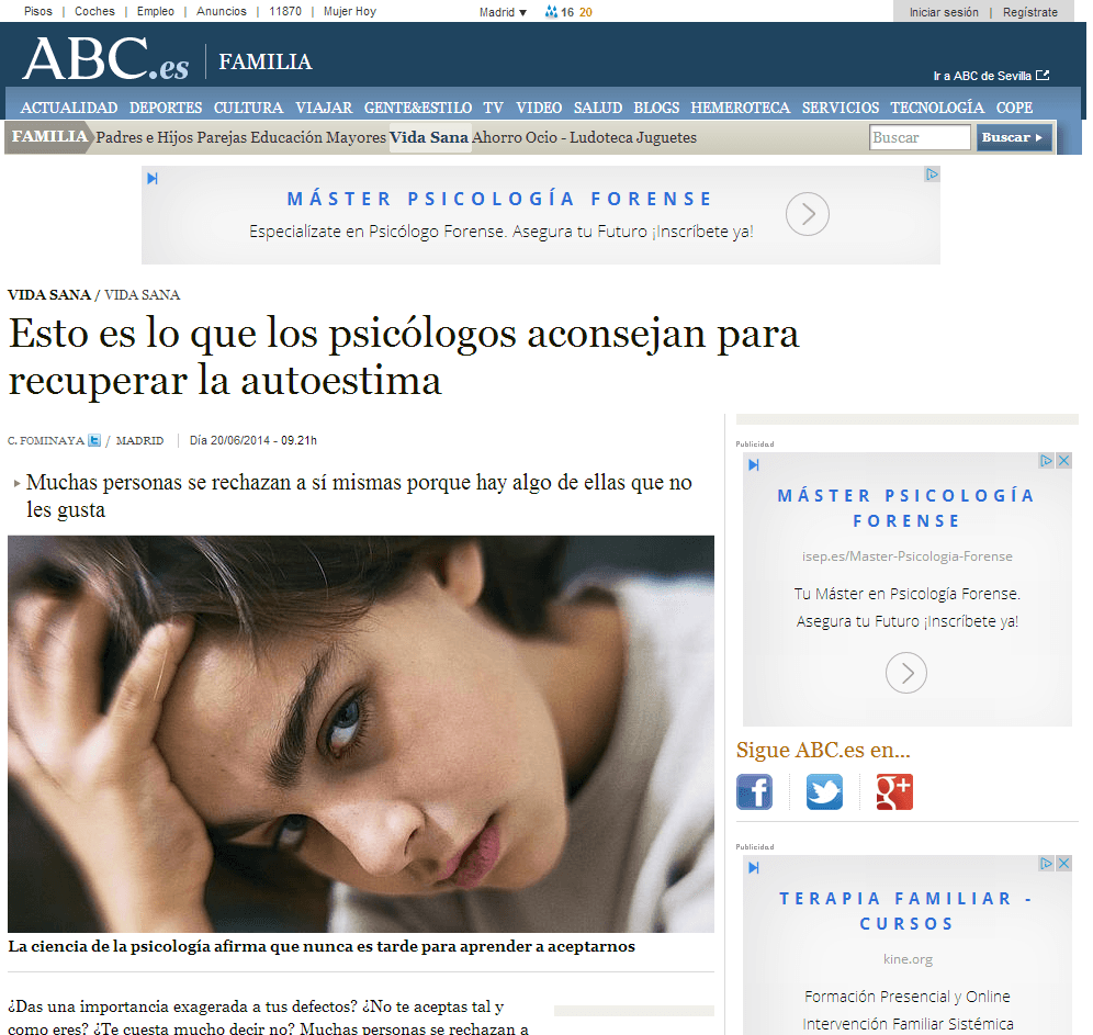 Recuperar la autoestima Recuperar la autoestima